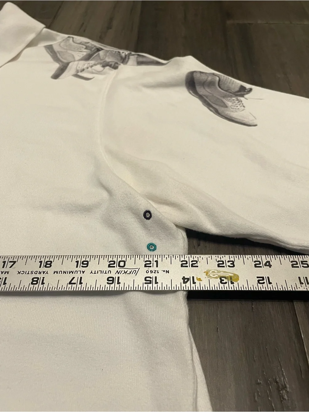 Jordan Polo Shirt Men’s XXL White Sneaker Print Jumpman Graphic Aeronautics Golf